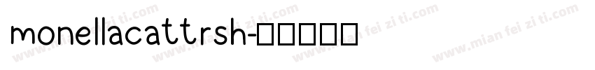 monellacattrsh字体转换