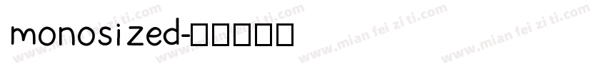 monosized字体转换