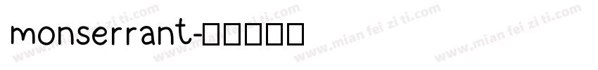 monserrant字体转换
