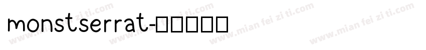 monstserrat字体转换