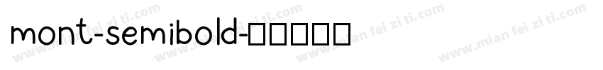 mont-semibold字体转换