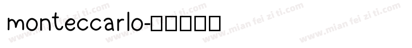 monteccarlo字体转换