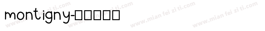 montigny字体转换