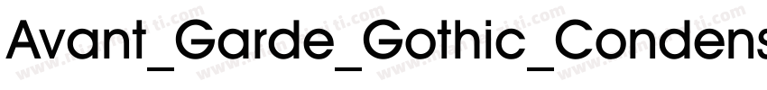 Avant_Garde_Gothic_Condensed_Medium字体转换