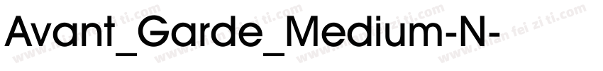 Avant_Garde_Medium-N字体转换