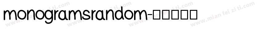 monogramsrandom字体转换