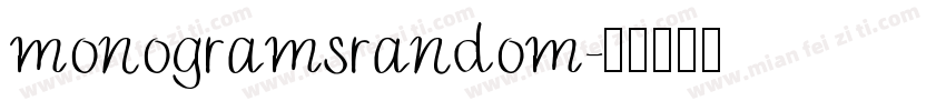 monogramsrandom字体转换