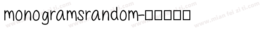 monogramsrandom字体转换