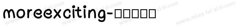 moreexciting字体转换