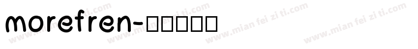morefren字体转换