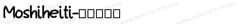 Moshiheiti字体转换