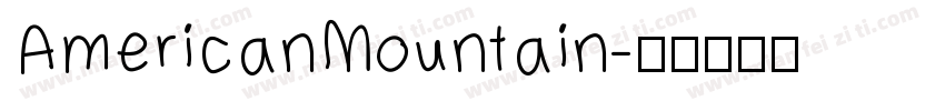 AmericanMountain字体转换