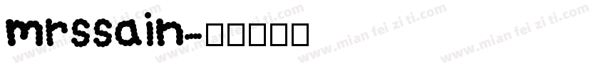 mrssain字体转换