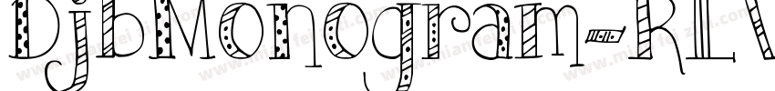 DjbMonogram-RLV6字体转换
