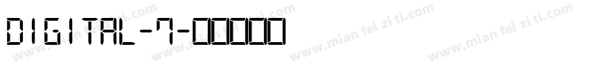 digital-7字体转换
