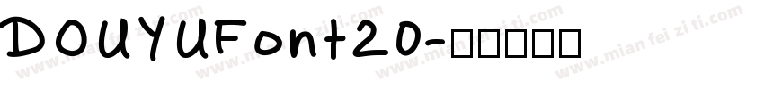 DOUYUFont20字体转换