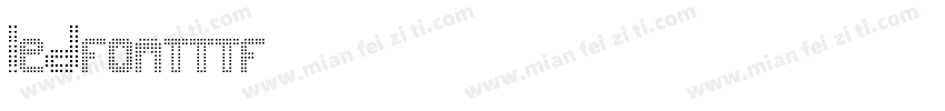 ledfontttf字体转换