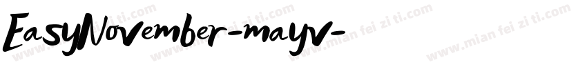 EasyNovember-mayv字体转换
