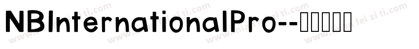 NBInternationalPro-字体转换