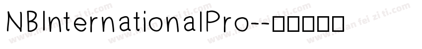 NBInternationalPro-字体转换