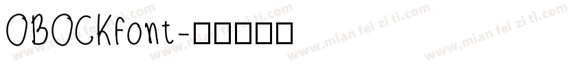 OBOCKfont字体转换