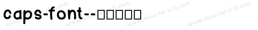 caps-font-字体转换