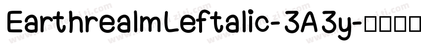 EarthrealmLeftalic-3A3y字体转换