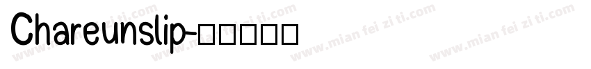Chareunslip字体转换