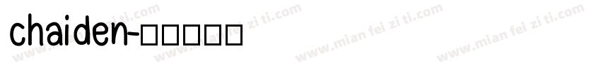 chaiden字体转换