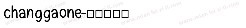 changgaone字体转换