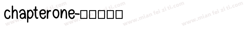 chapterone字体转换