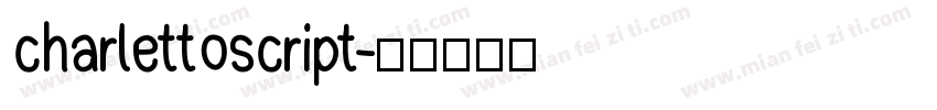 charlettoscript字体转换