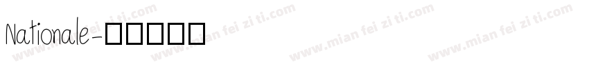Nationale字体转换