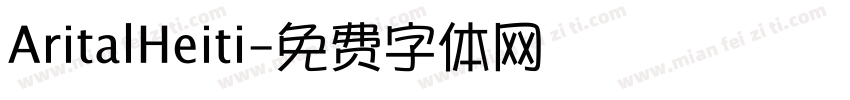 AritalHeiti字体转换