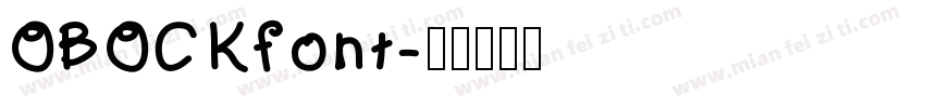 OBOCKfont字体转换