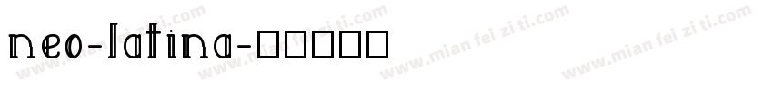 neo-latina字体转换