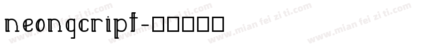 neongcript字体转换