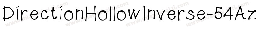 DirectionHollowInverse-54Az字体转换