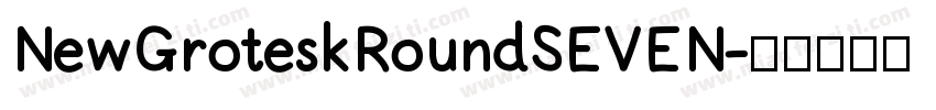 NewGroteskRoundSEVEN字体转换
