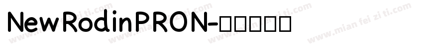 NewRodinPRON字体转换