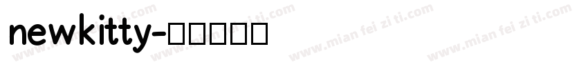 newkitty字体转换