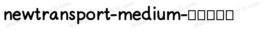 newtransport-medium字体转换