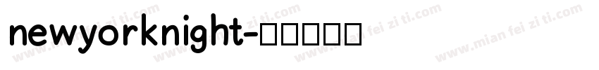 newyorknight字体转换