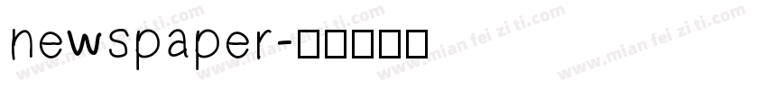 newspaper字体转换