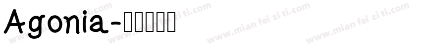Agonia字体转换
