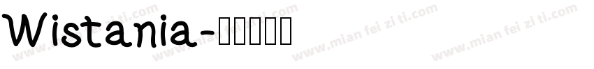 Wistania字体转换