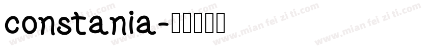 constania字体转换