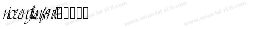 niceenglisnfont字体转换