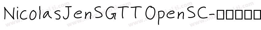 NicolasJenSGTTOpenSC字体转换