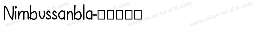 Nimbussanbla字体转换